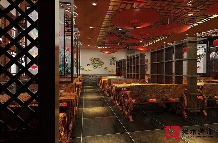 济南特色传统中式复古酒楼装修装饰设计公司