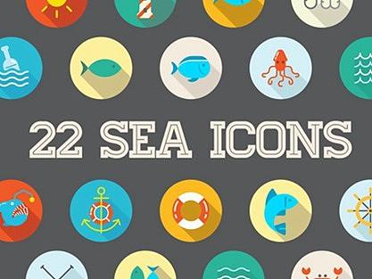 ICON 扁平化海洋
