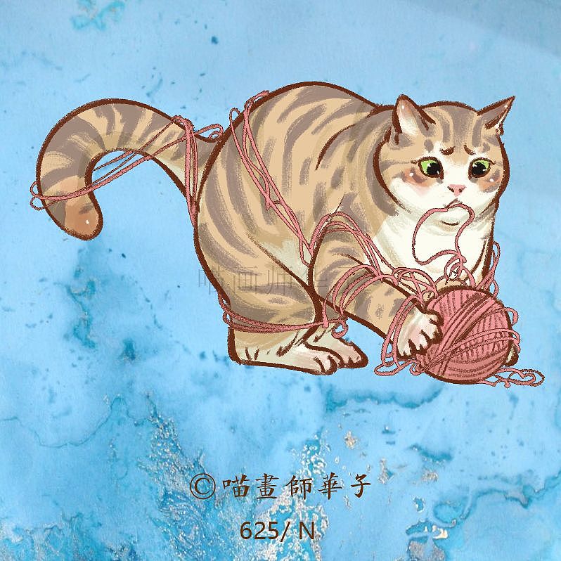 不断更日常画猫的275天（图ZMTk3ODk1NDA4） - 艺术插画 - 站酷设计师喵画师华子原创素材 - 站酷ZCOOL