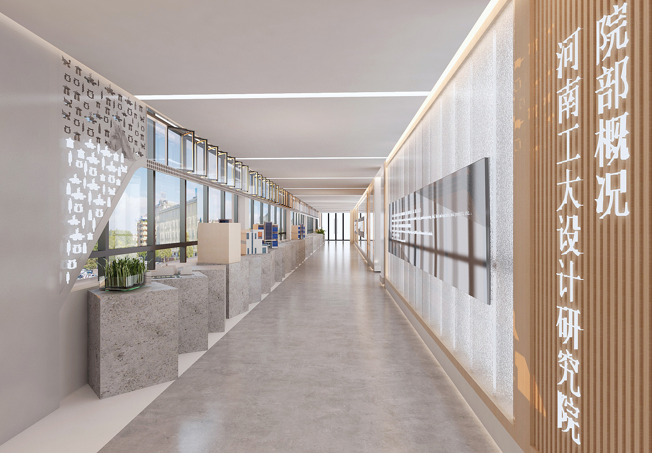 参赛设计的走廊