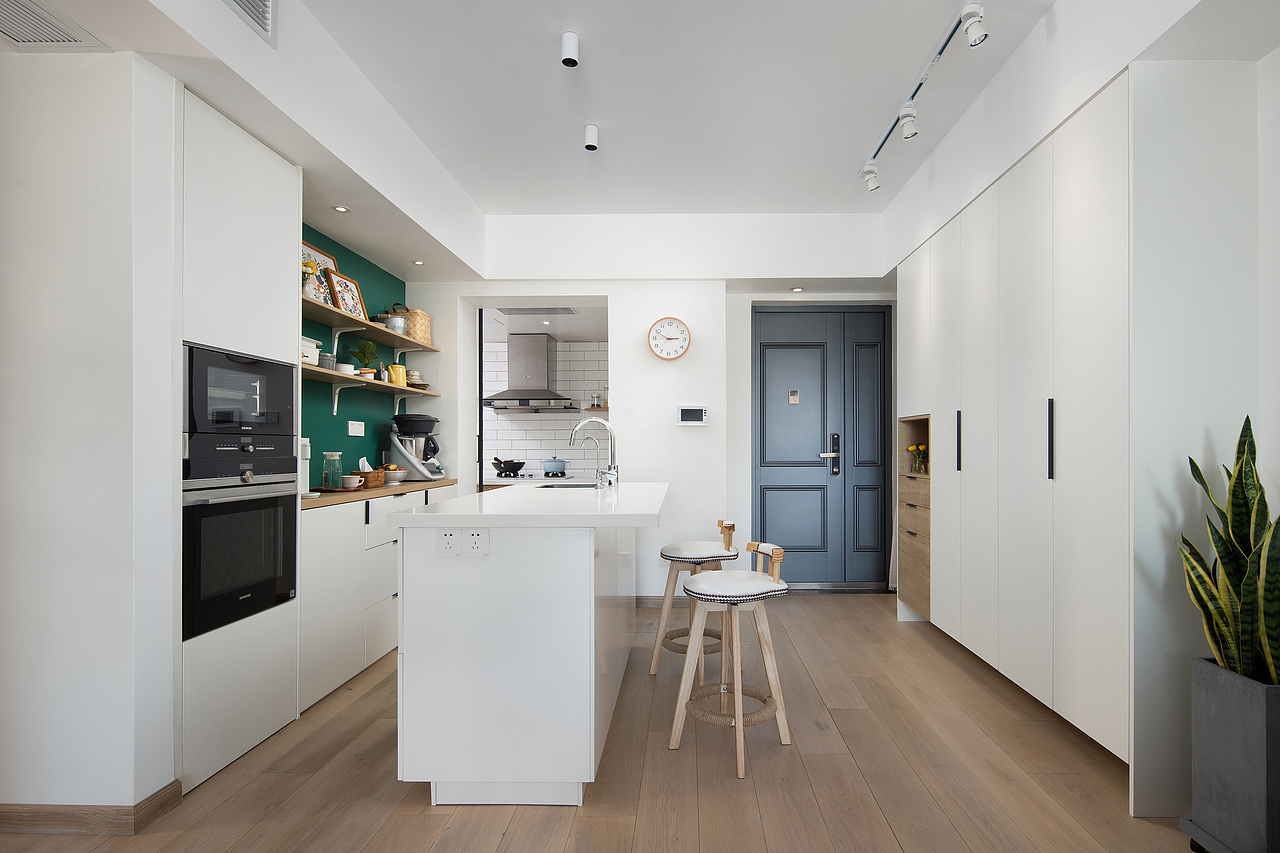 【作品】四季物语 |客厅无沙发我要大书桌,书房式客厅|空间|家装设计