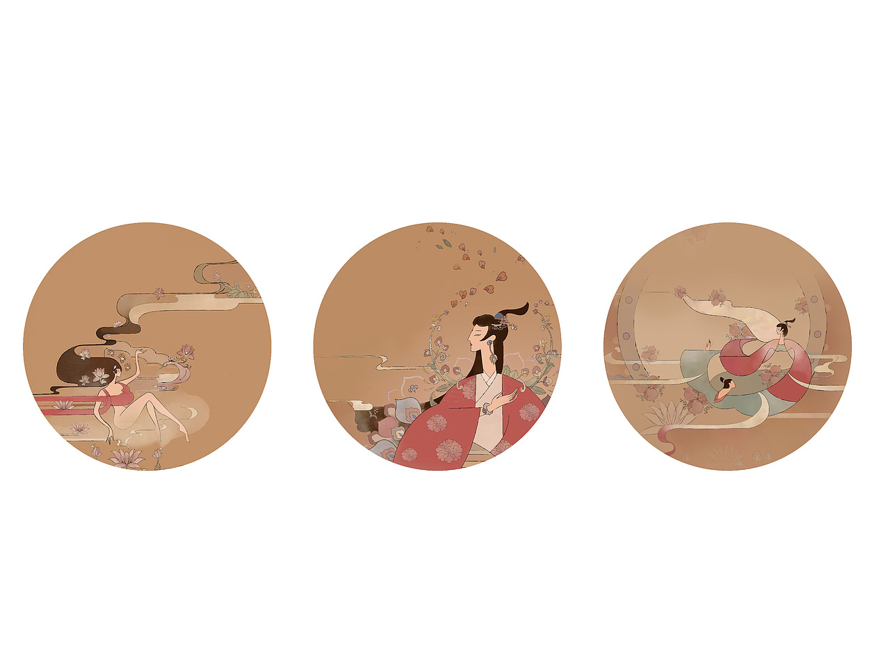 女夷鼓歌插画长卷（完善中）插画创作习作丹原_原创作品站酷ZCOOL