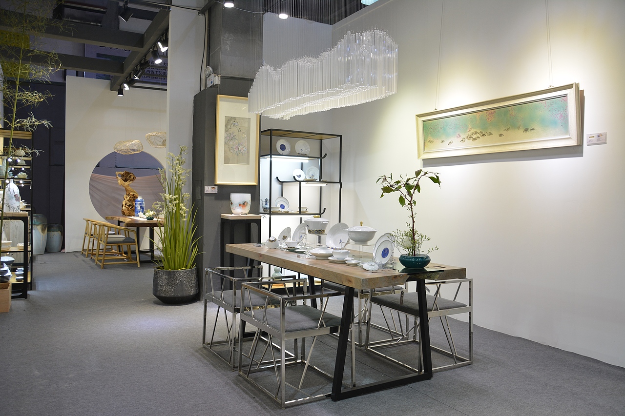 景德镇 新中式展示设计 落地方案（图ZMTI2NDUzMDQ0） - 展陈设计 - 站酷设计师未空间设计原创素材 - 站酷ZCOOL