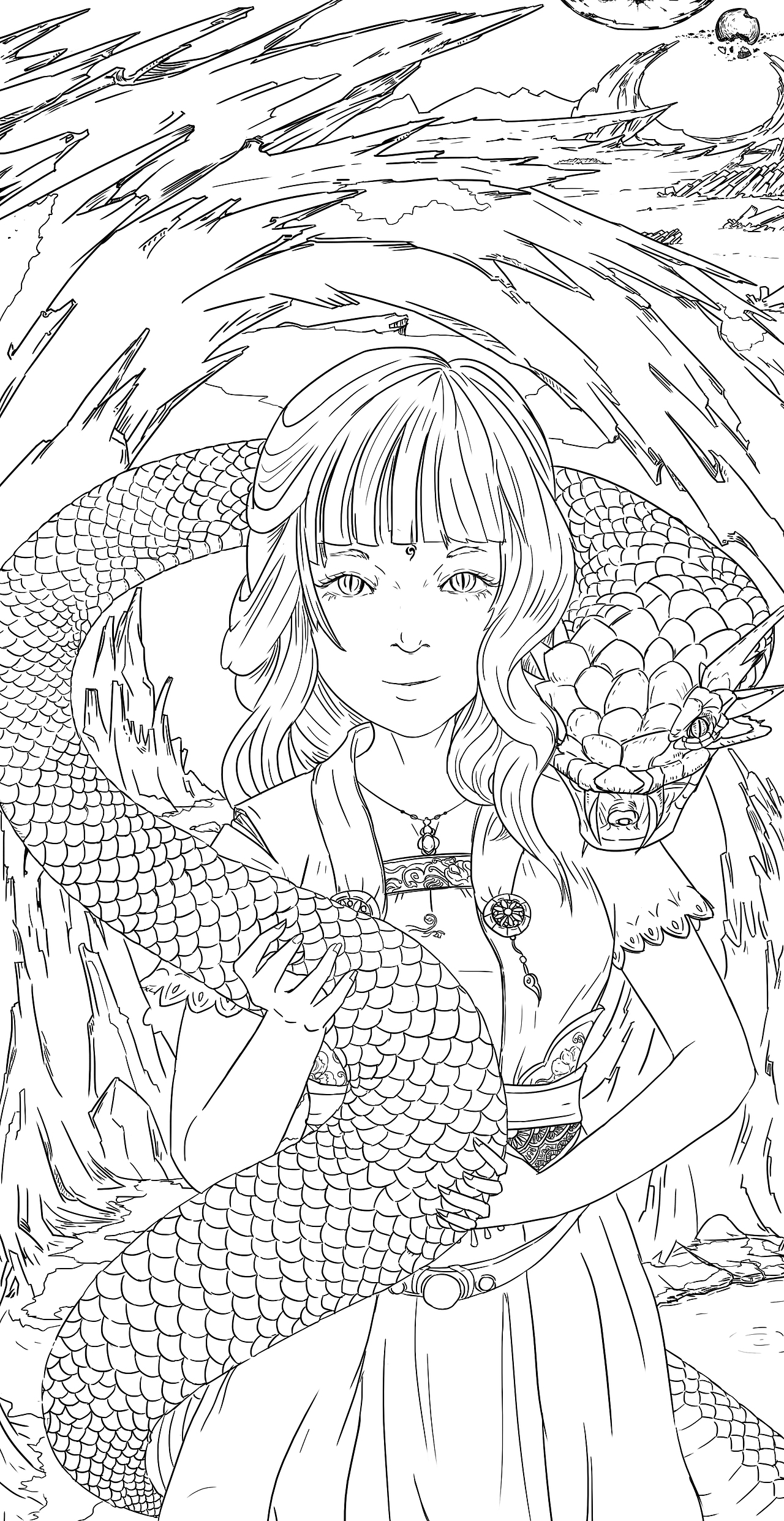 流下了不会画画的泪水