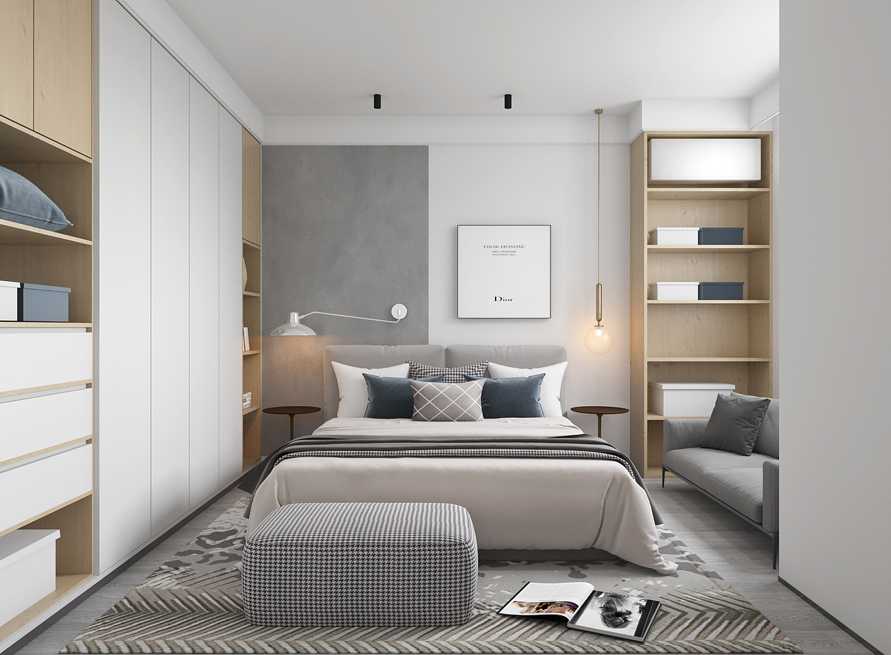 二八设计|原创|全案设计|85平米两居改三居