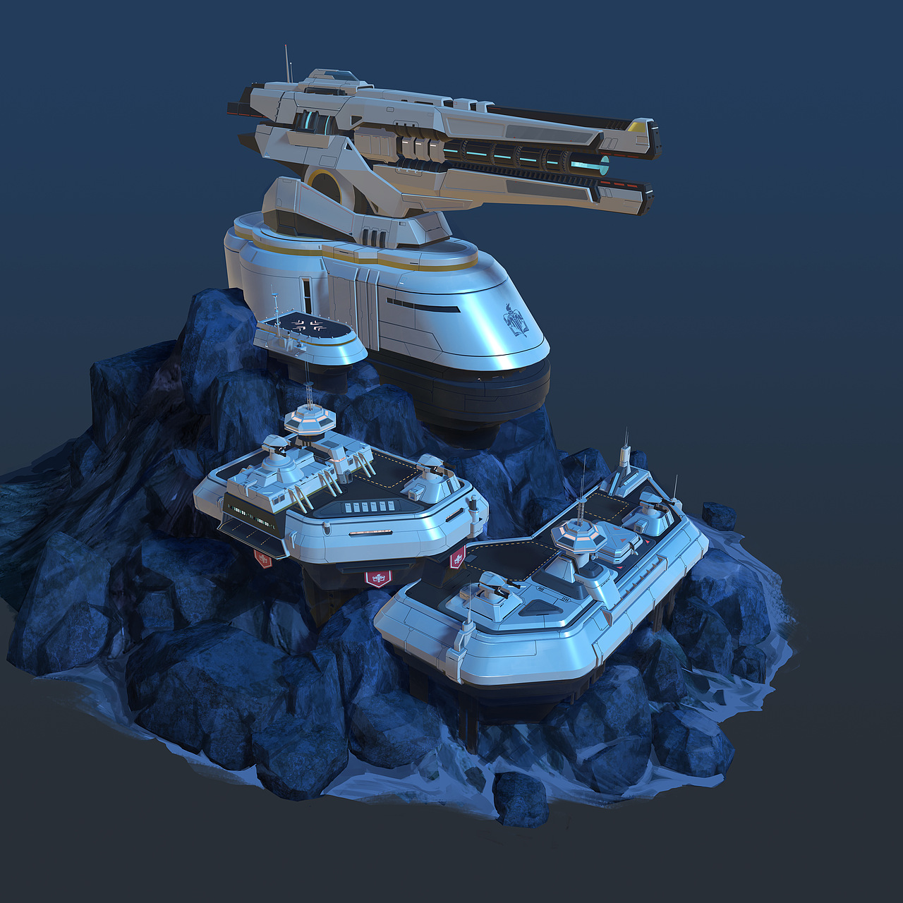 科幻要塞概念设计