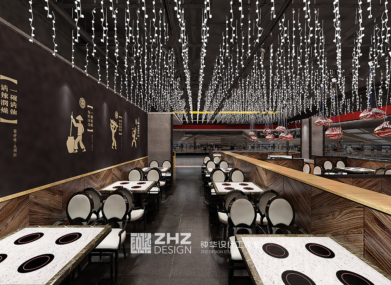 一个小火锅店（图ZMTczOTg3ODM2） - 家装设计 - 站酷设计师钟华设计原创素材 - 站酷ZCOOL
