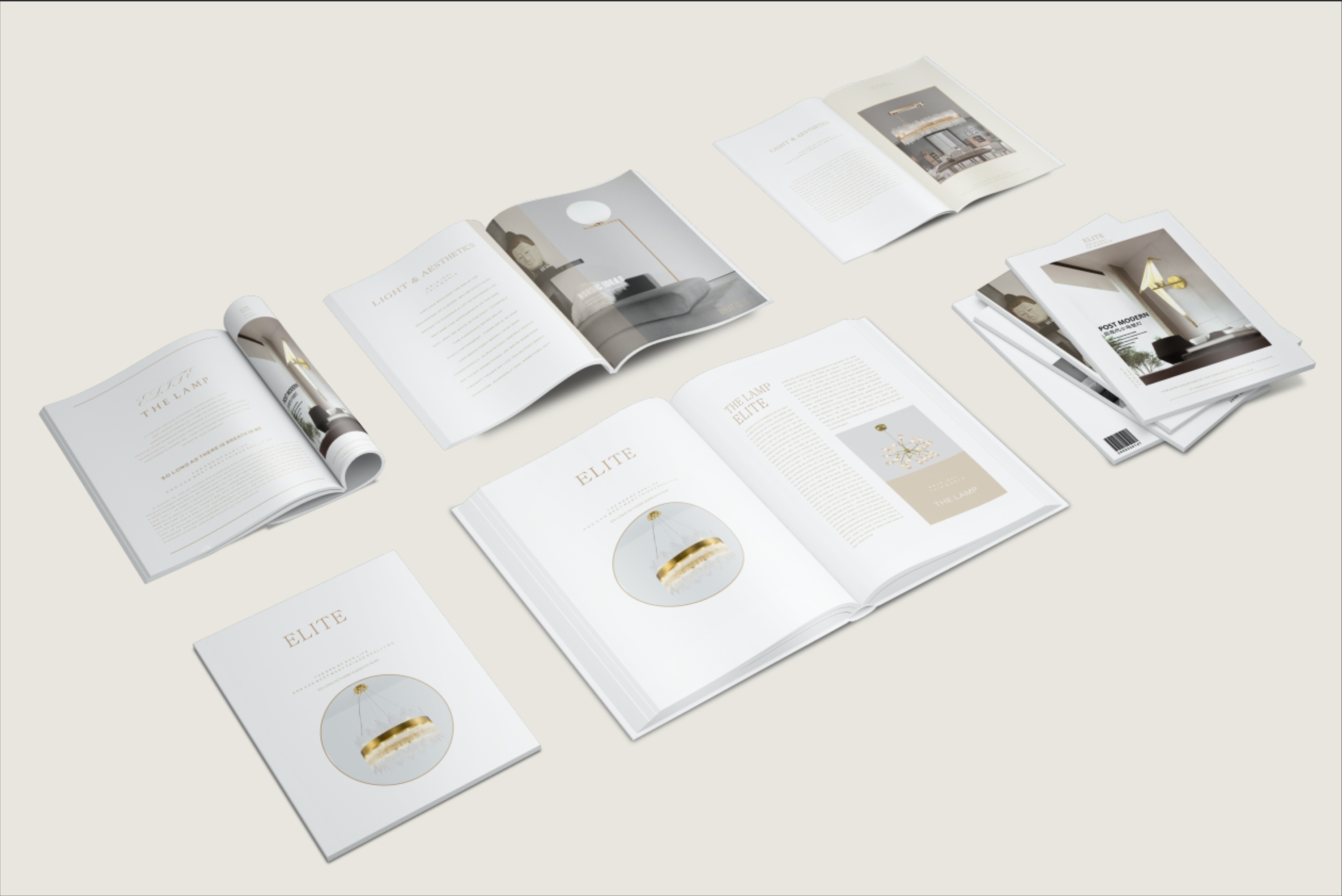 后现代灯饰画册设计