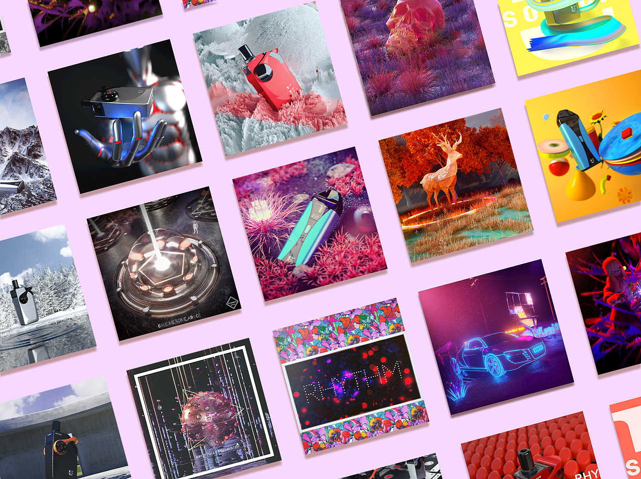 【梅红C4D-年度总结】（图ZMTYxMzYyNjMy） - 其他三维 - 站酷设计师Junzee原创素材 - 站酷ZCOOL