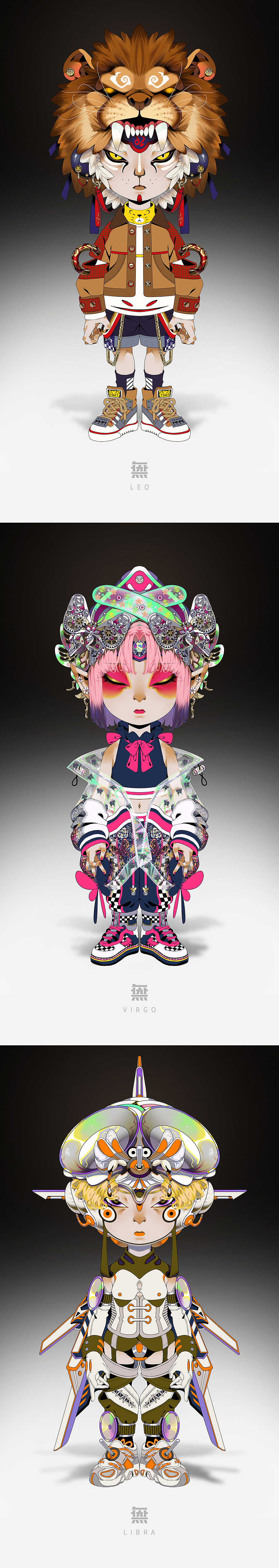 小力之《十二星座》（图ZMjExMTI5MTY0） - 概念设定 - 站酷设计师孙无力原创素材 - 站酷ZCOOL