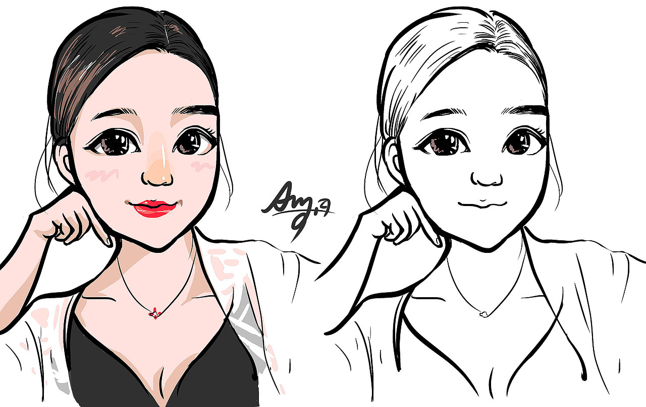 2018年7月头像绘 by Amy.a