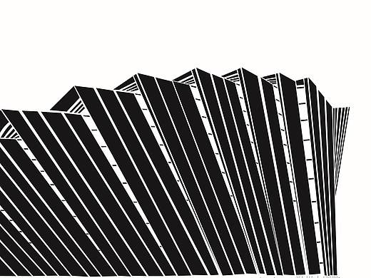 温州大剧院外观矢量