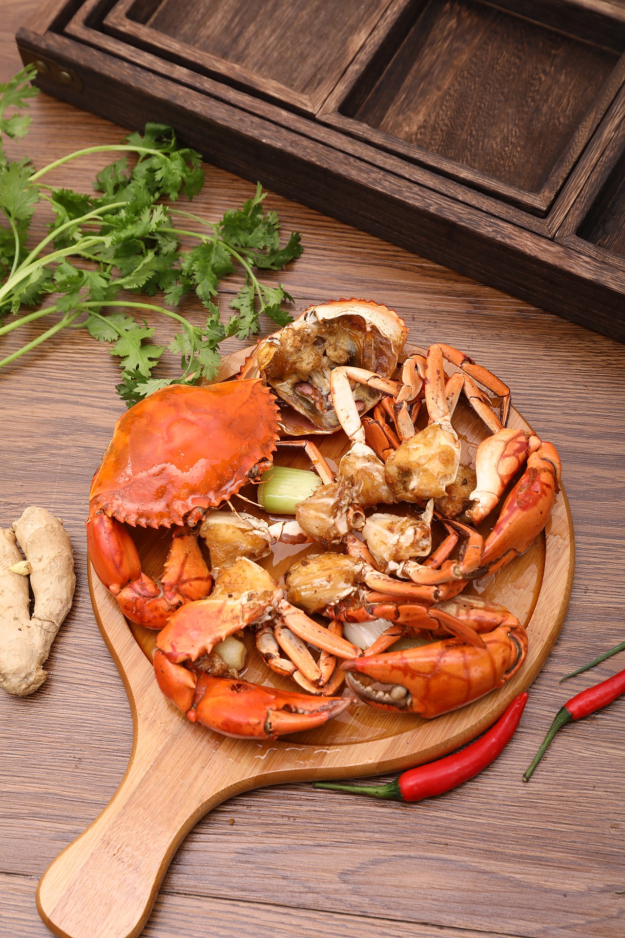 淘宝摄影食品螃蟹迷踪蟹外卖摄影产品精修金华设计|网页