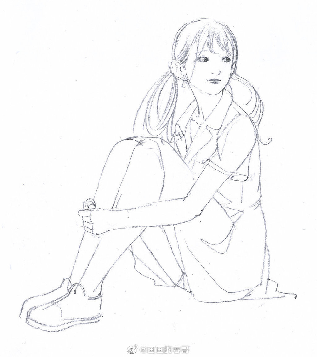 女孩子速写训练（图ZMjE5NzQzNTg0） - 艺术插画 - 站酷设计师画画的春哥原创素材 - 站酷ZCOOL