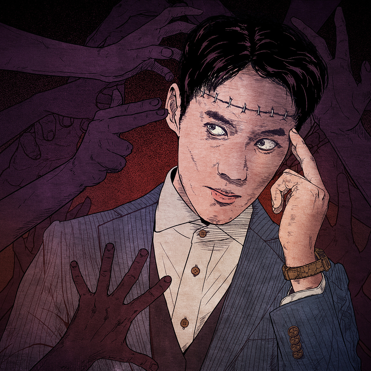 《渡念师》角色插画（图ZMjI0MTA4NTY4） - 商业插画 - 站酷设计师AfOX_阿冯原创素材 - 站酷ZCOOL