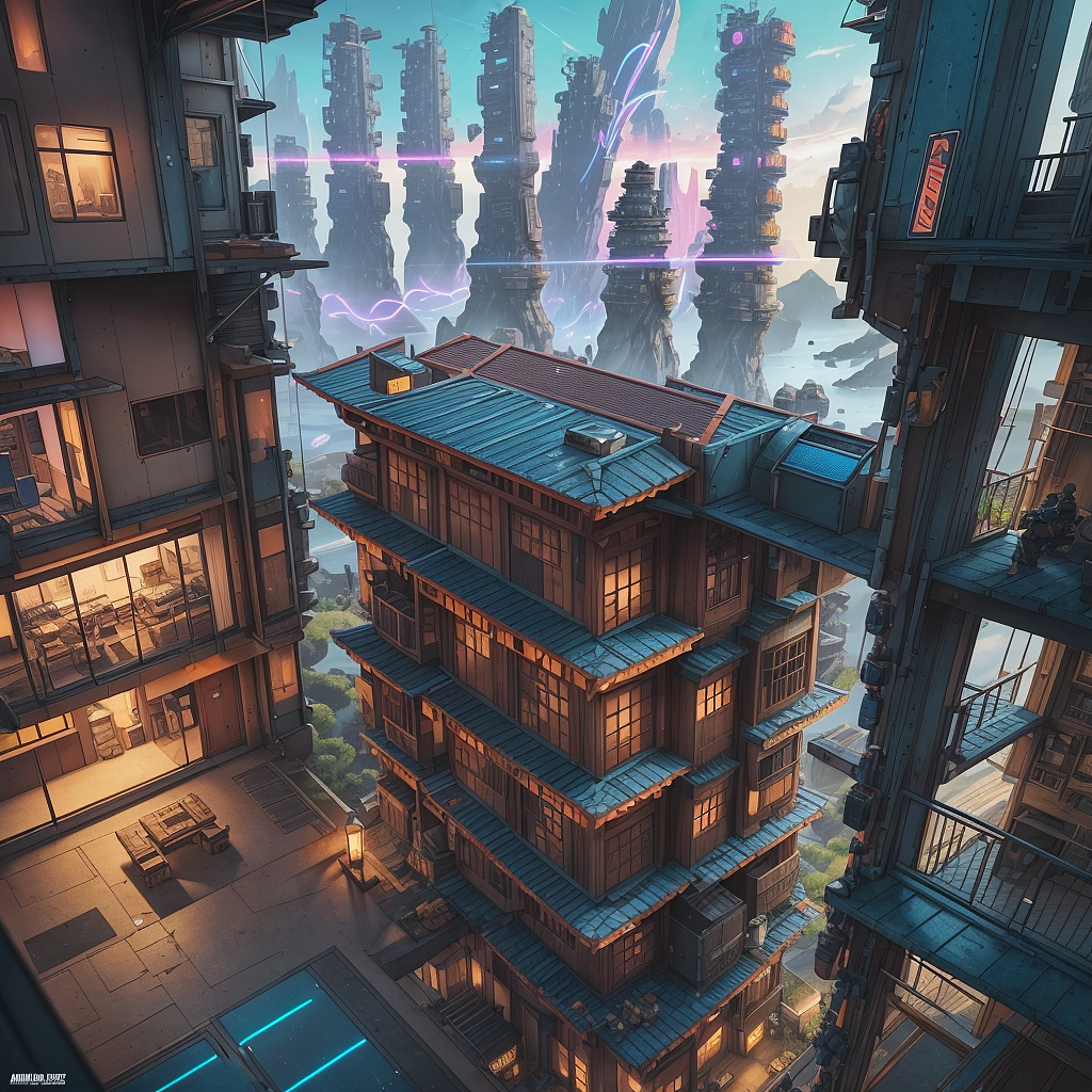 幻想城（图ZMzQyNTU0MzI0） - AI作品 - 站酷设计师守望者777原创素材 - 站酷ZCOOL