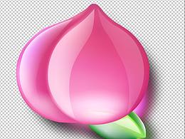 AI Illustrate 矢量 桃子