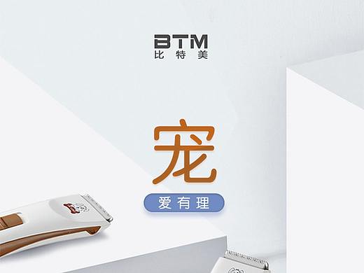 宠物剃脚毛器详情页白色简约大气
