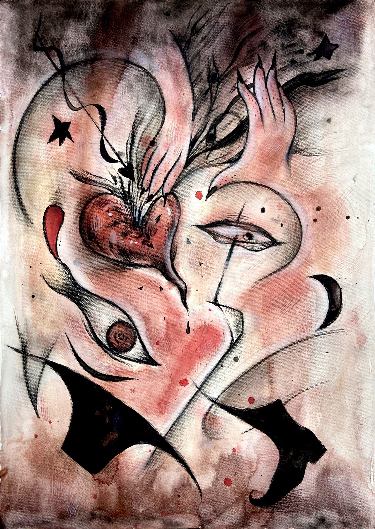 渔夫和他的灵魂（图ZMjc2OTY5ODg4） - 艺术插画 - 站酷设计师梦游焦原创素材 - 站酷ZCOOL