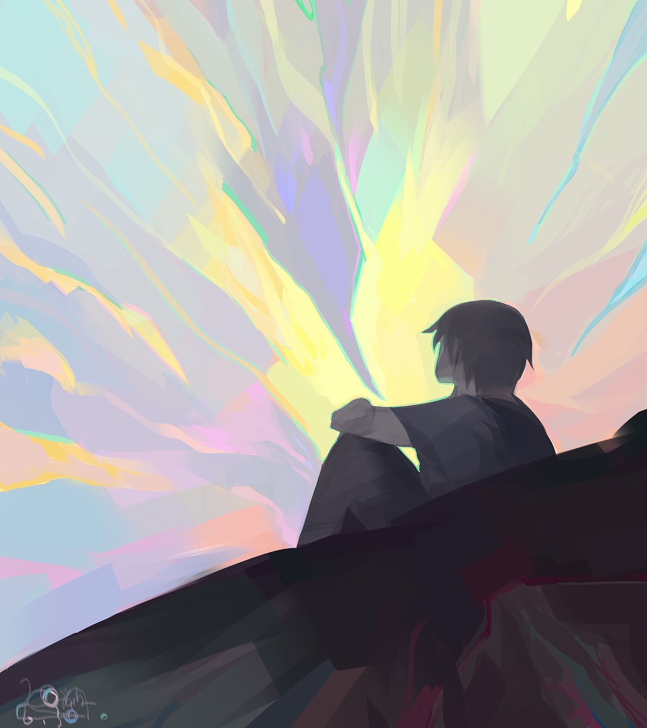 你看天上也不是一片荒原。