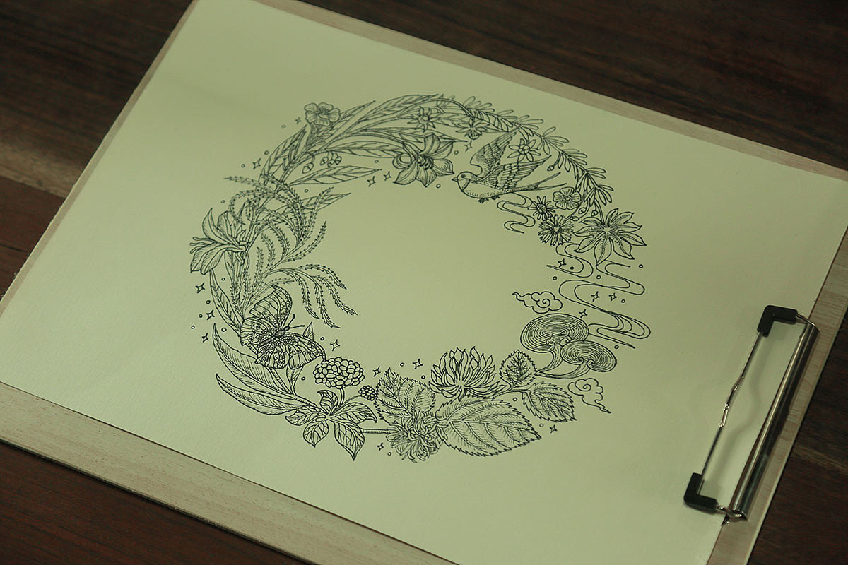 古草面膜包装设计