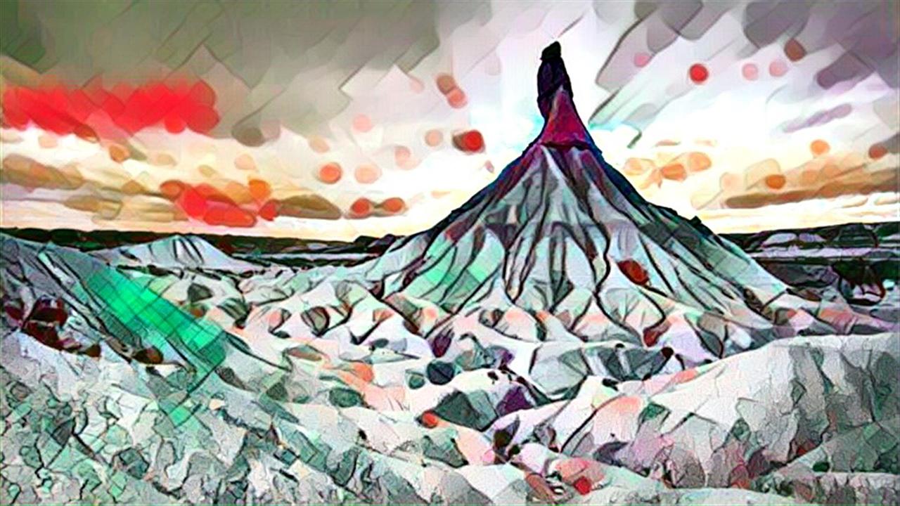 超现实水彩抽象画