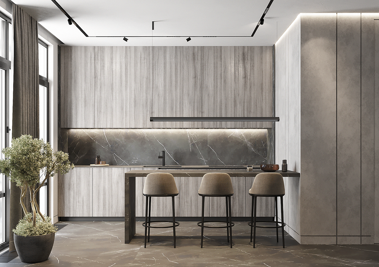 高级灰 水泥色的极致运用（图ZMjQ2NzY3NDU2） - 家装设计 - 站酷设计师小小冰8025原创素材 - 站酷ZCOOL