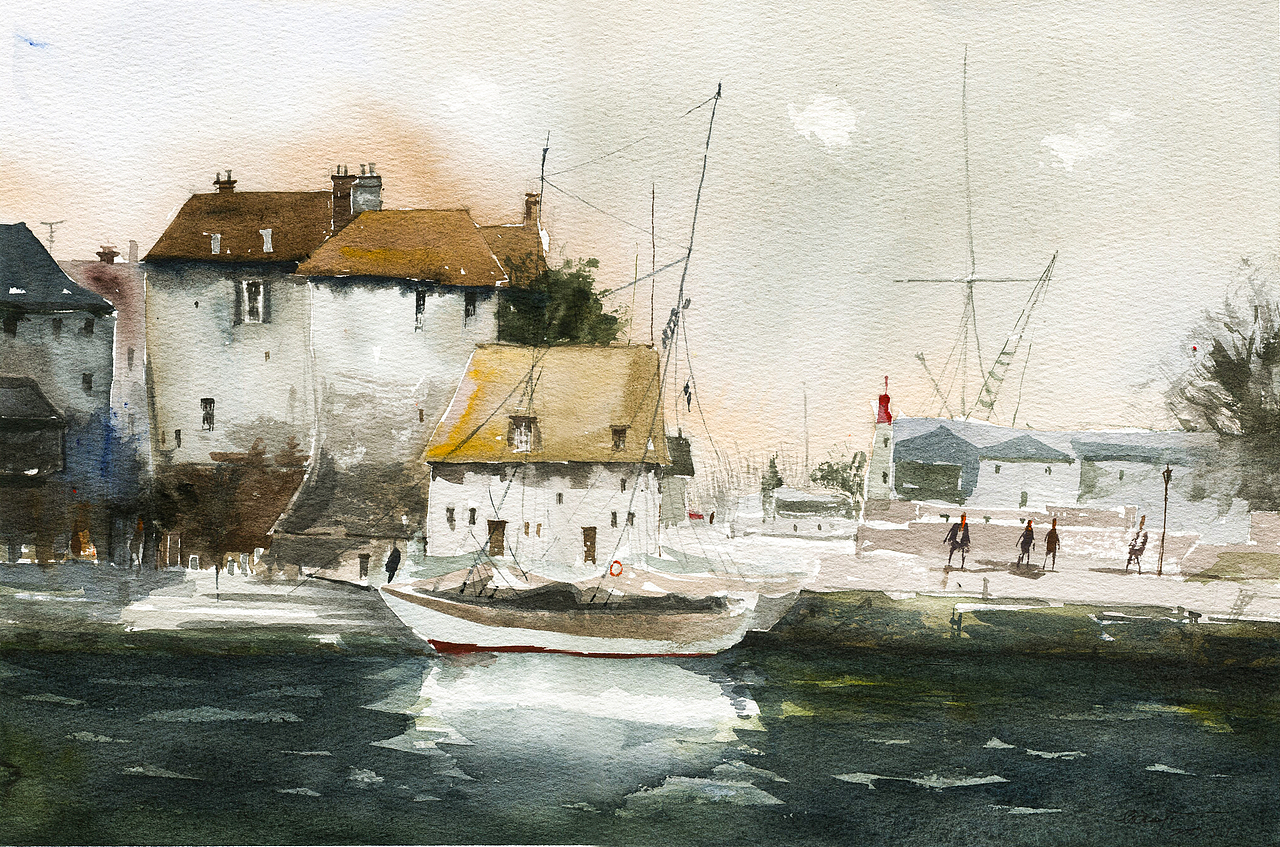 水彩风景（图ZMTIxNzkxMDc2） - 绘画 - 站酷设计师阿晓xj原创素材 - 站酷ZCOOL