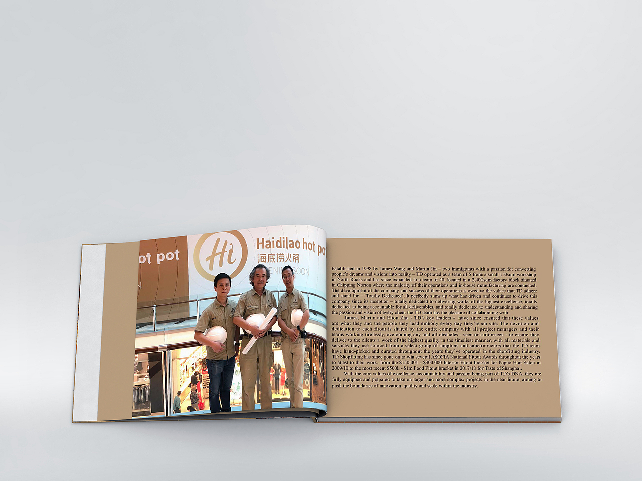 设计排版的一个装饰公司画册