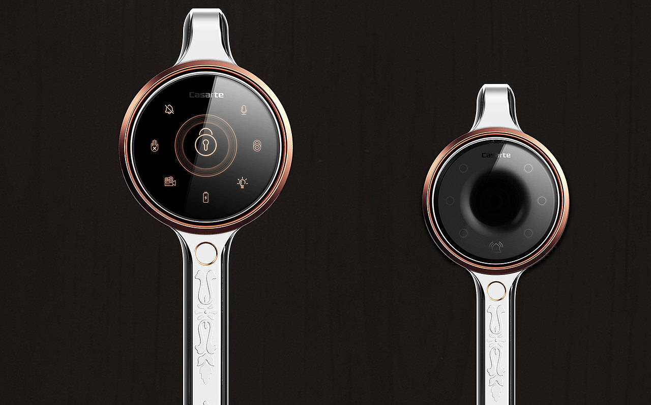 Haier Smart door lock（图ZMjAwNzg2NTQw） - 电子产品 - 站酷设计师SINE_JIANG原创素材 - 站酷ZCOOL