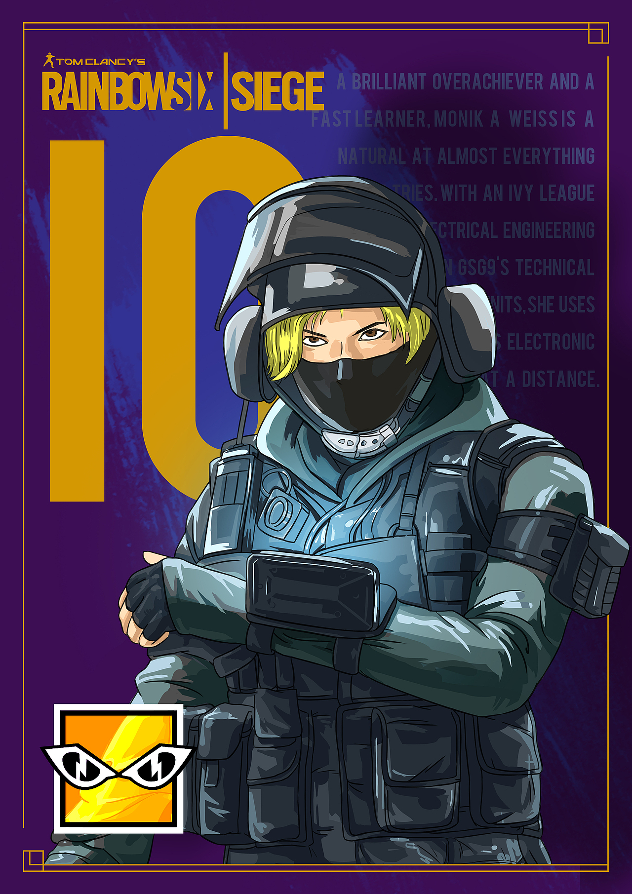 彩虹六号围攻干员插画练习