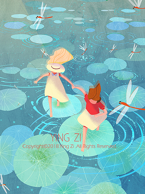 少女系列（图ZMTExOTEyMTAw） - 商业插画 - 站酷设计师插画师莹子原创素材 - 站酷ZCOOL