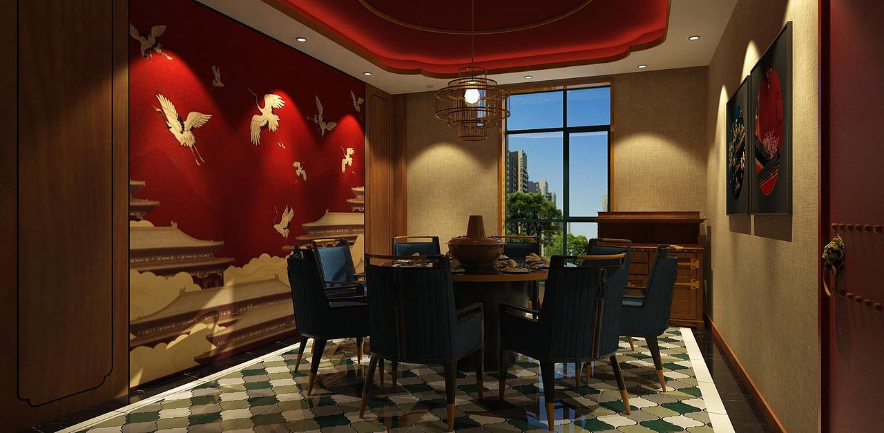 淄博主题餐厅设计装修火锅店设计装修特色火锅店设计（图ZMTc1NTg2NDI4） - 家装设计 - 站酷设计师集简设计原创素材 - 站酷ZCOOL