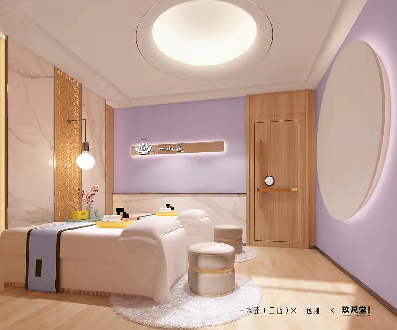 合肥一水莲洗浴spa养生会所装修效果图