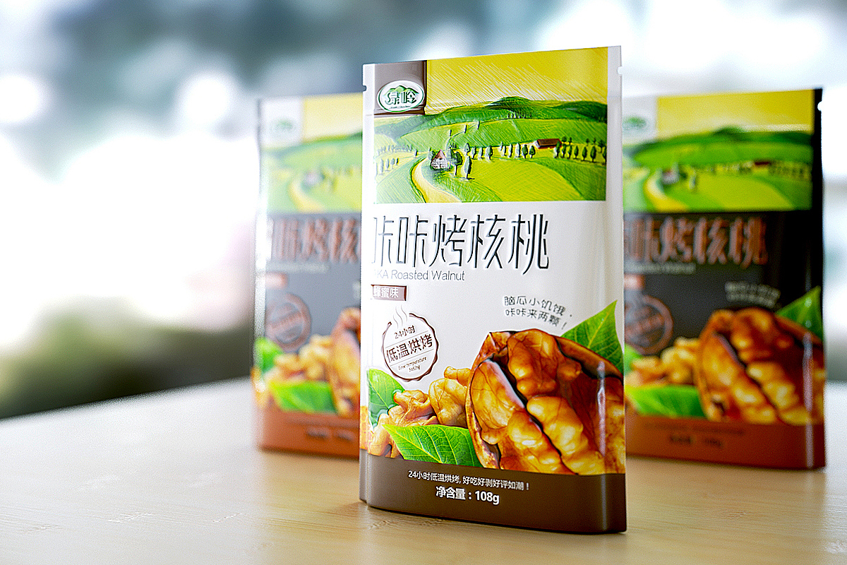 绿岭核桃包装设计（图ZNjc0MTg3Mjg=） - 包装 - 站酷设计师AOCHDA奥创原创素材 - 站酷ZCOOL