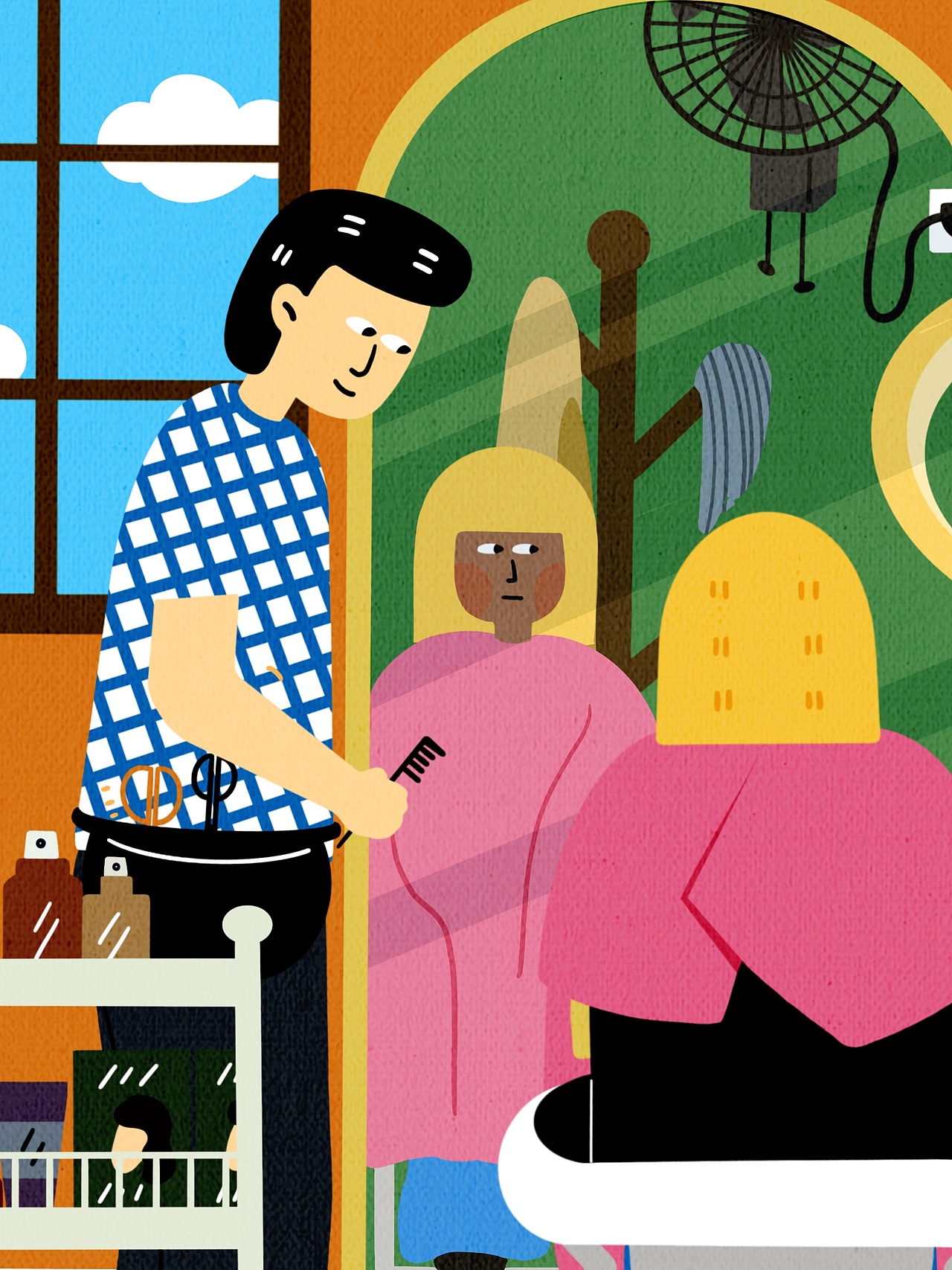 复古理发店（图ZMjg3OTY0NTg4） - 创作习作 - 站酷设计师我是zozo啦原创素材 - 站酷ZCOOL