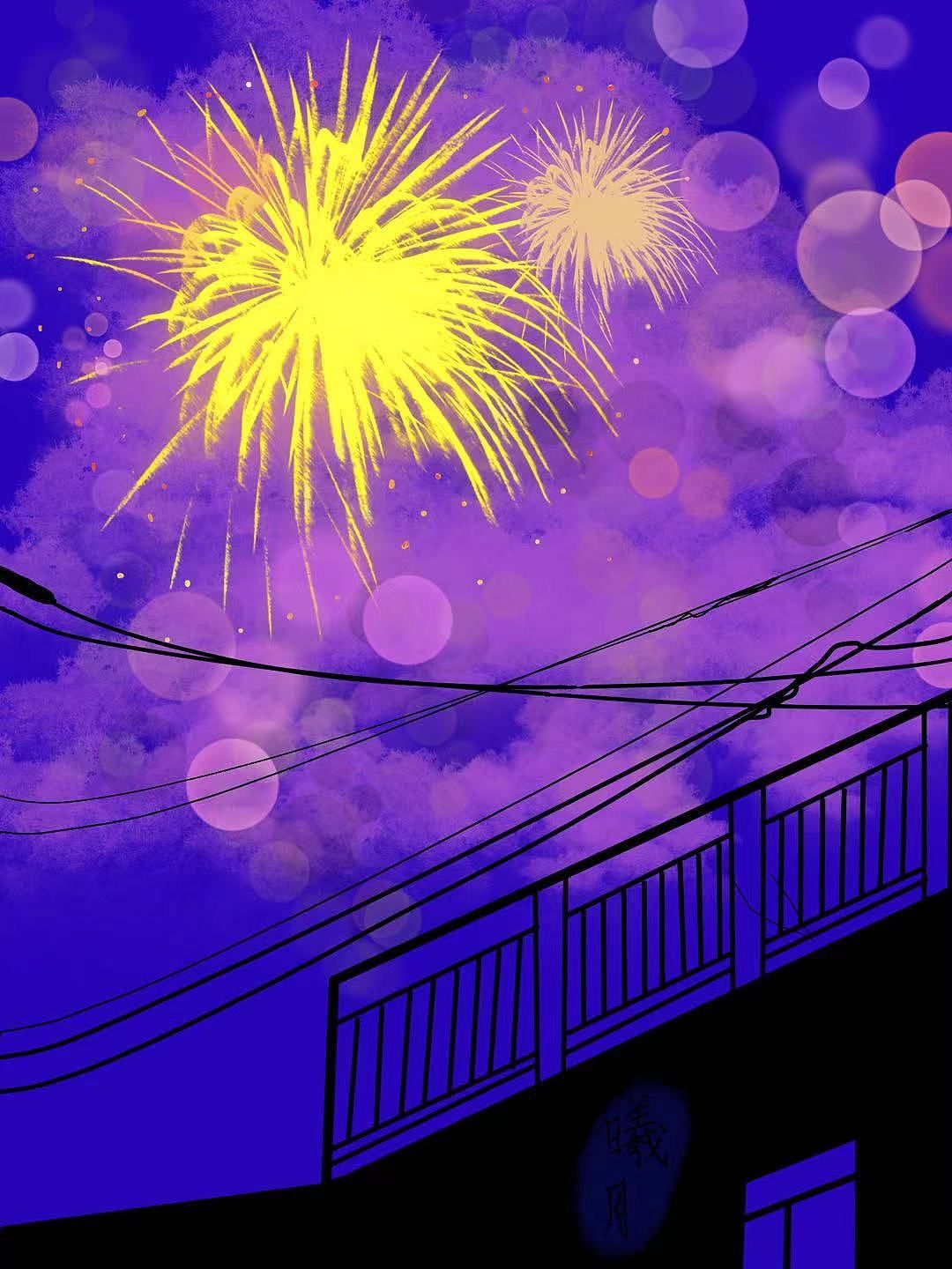 治愈系风景插画