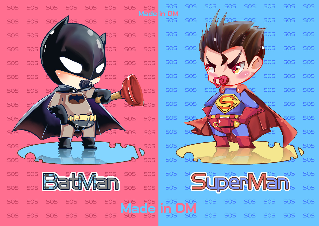 蝙蝠侠大战超人,sai,练习.