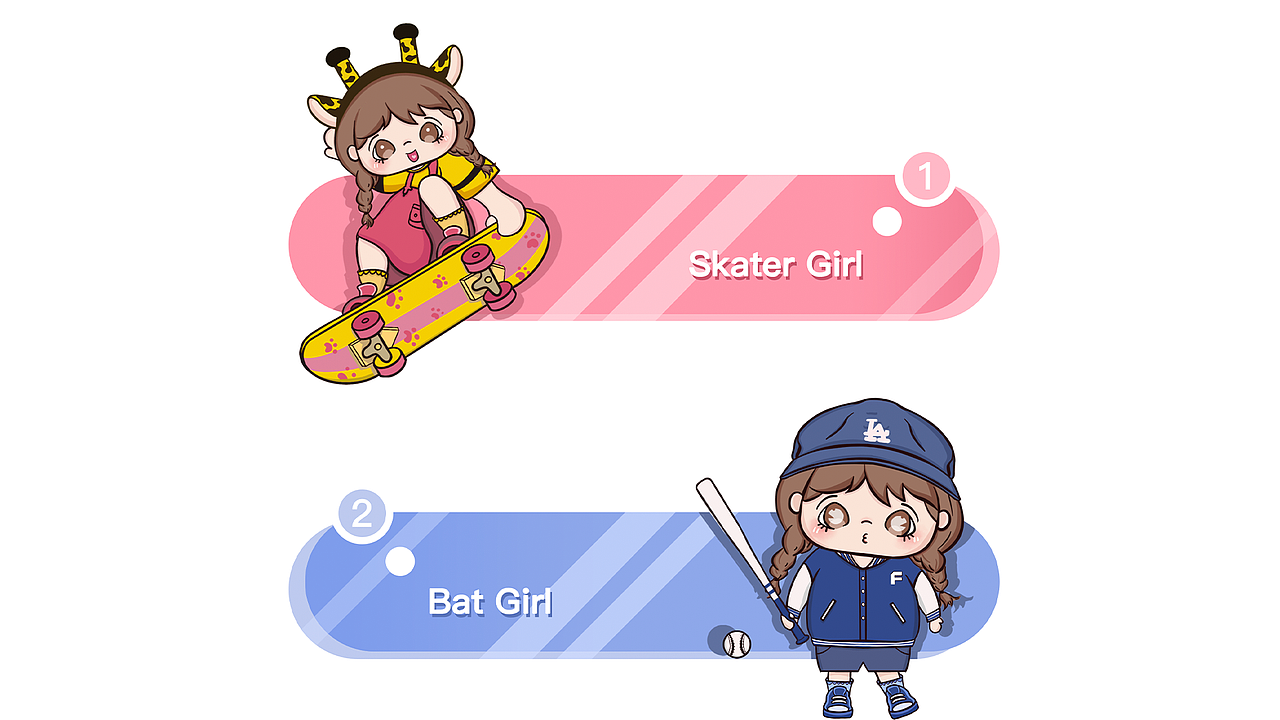 跟著雪莉小姐 開啟運(yùn)動(dòng)之旅（圖ZMjc0NTI0NDI4） - IP形象 - 站酷設(shè)計(jì)師活在夢里6原創(chuàng)素材 - 站酷ZCOOL