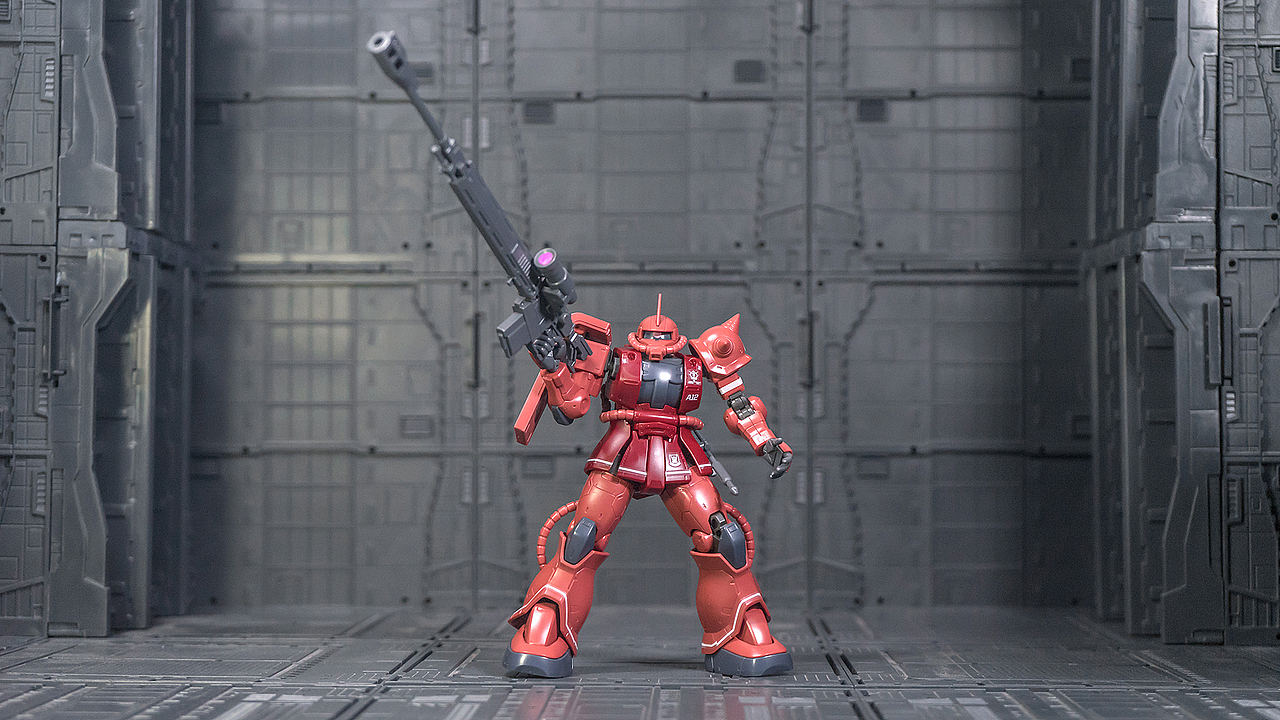 【万代hg】 gto—024 夏亚专用扎古ii 红色彗星ver.