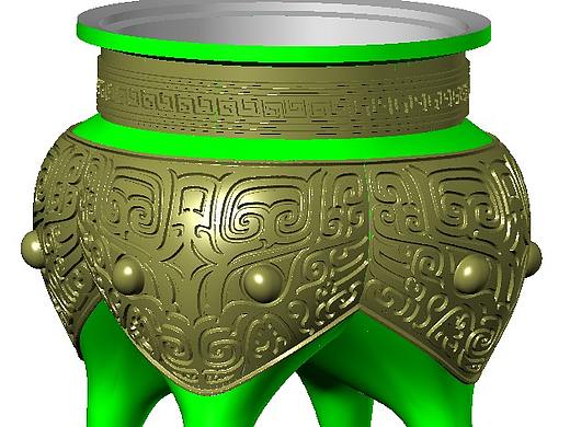 青铜器三维作品展示（个人主页-ZNTg0NjYyNjA=） - 其他三维 - 站酷设计师mmmily2008原创素材 - 站酷ZCOOL