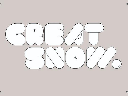 大雪·24节气创意字设计