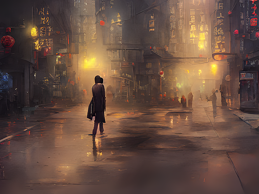 #AI创作实验室#古楼，暗色的，非常详细的，锐利焦点，（个人主页-ZNjMwMjkwMDg=） - AI作品 - 站酷设计师森屿树鸣原创素材 - 站酷ZCOOL