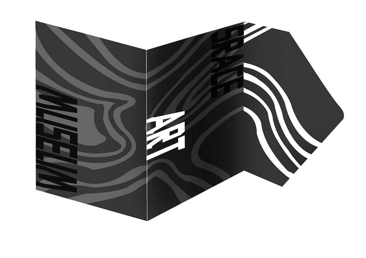 艺术馆三折页设计