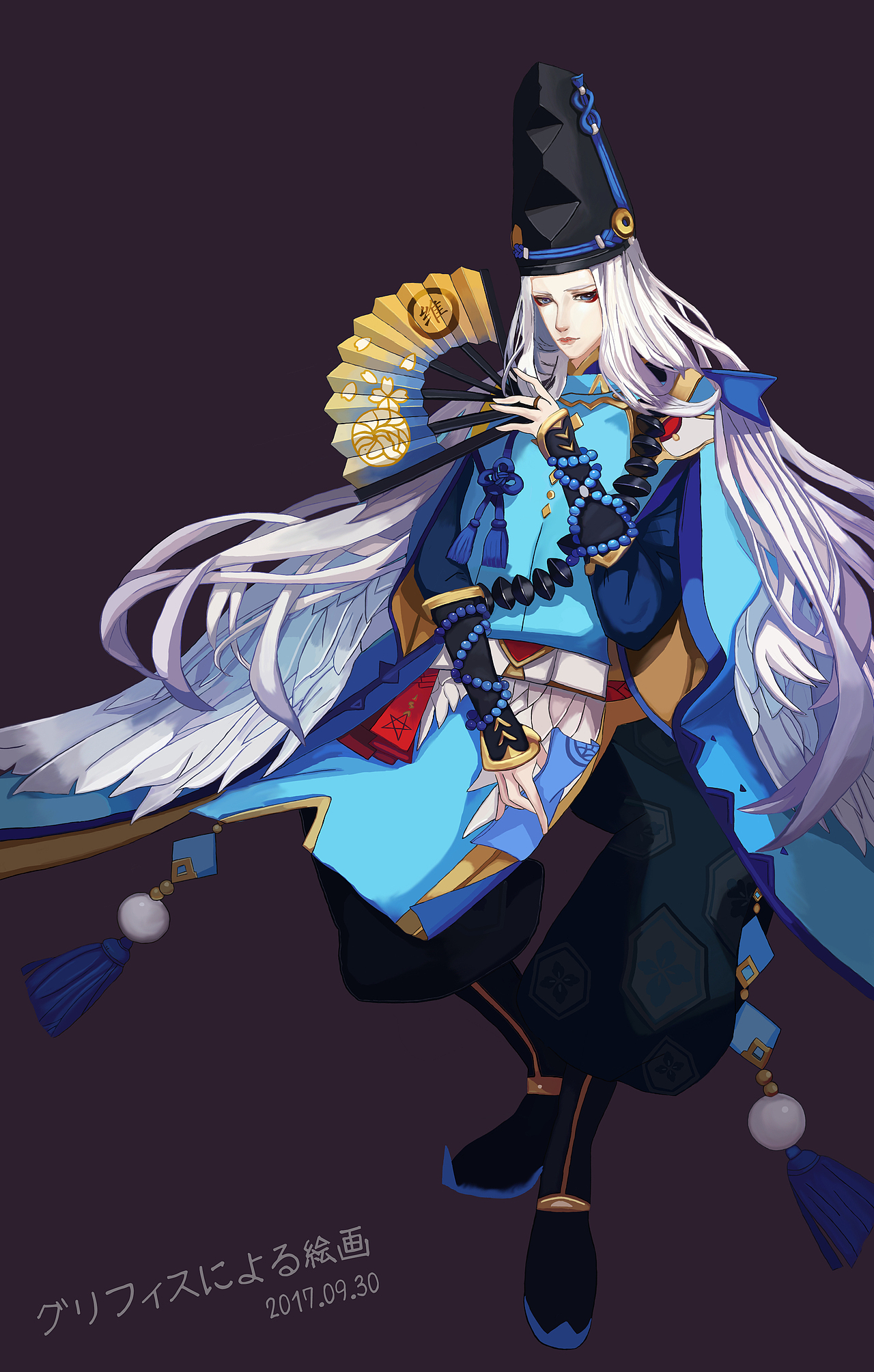 插画习作 -- 安倍晴明