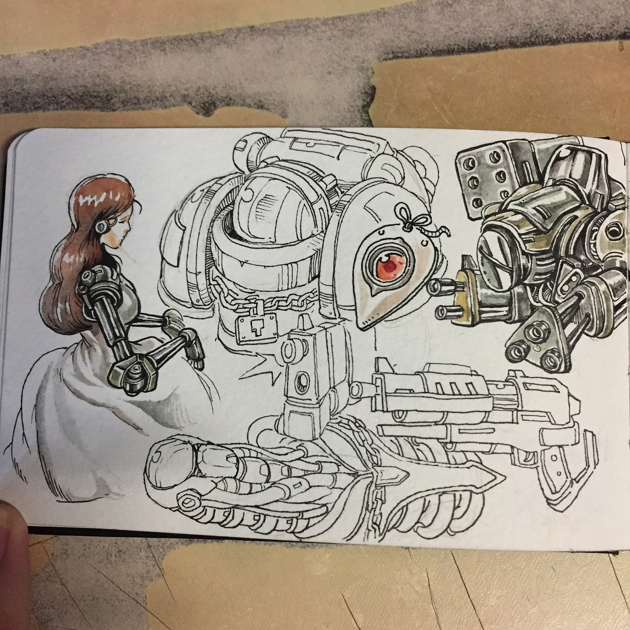 sketchbook速写和草图——2017年二月中|插画|创作习作|肥猫王子