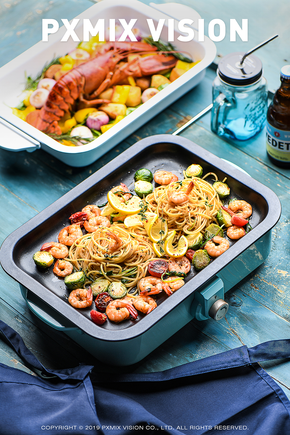 地中海风格电烤盘美食拍摄 | 象线视觉