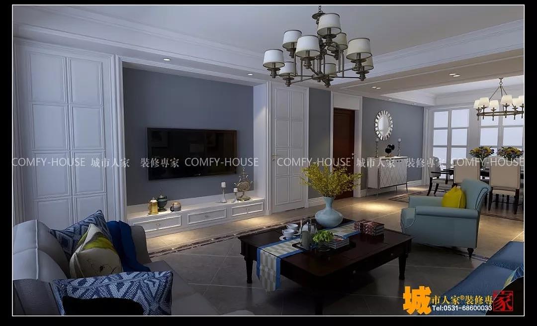 淄博城市人家|碧桂园140㎡简美风格装饰装修