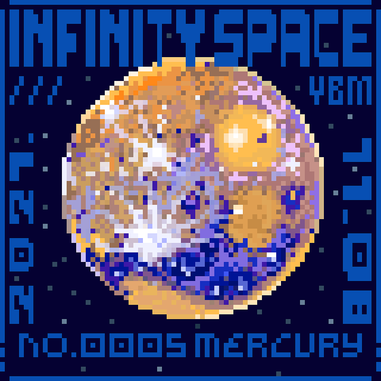 infinity space-无尽宇宙企划|插画|像素画|月不明_原创作品-站酷