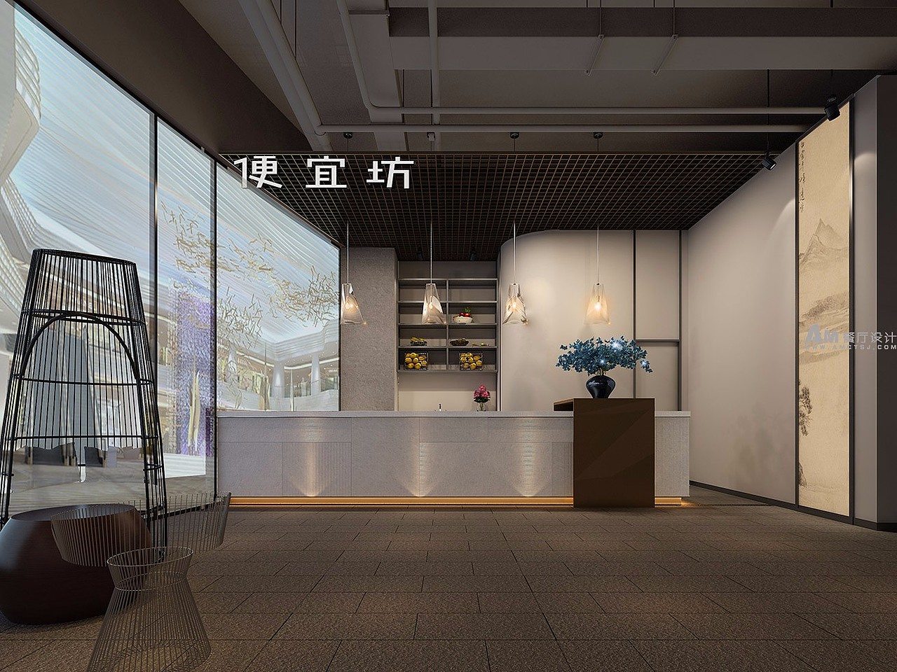 便宜坊烤鸭店餐厅设计